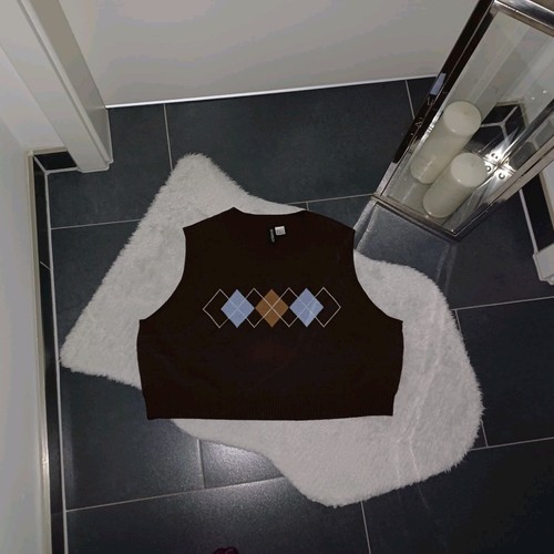 Strickweste braun 44 46 - braun,