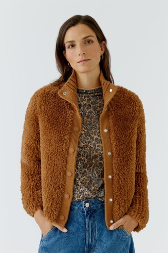 Oui strickjacke light rosewood - oui,