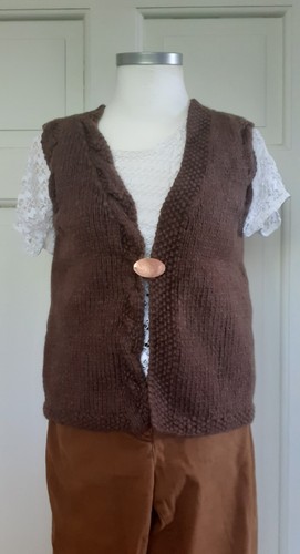 Strickweste 36 schoko - ,