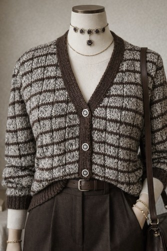Wohl braunton strickweste - wohl,