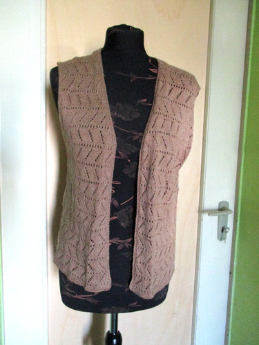 Strickweste weste s braun - weste,