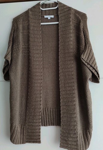 Strickweste damen m taupe - gr.,