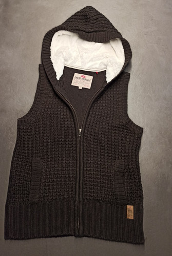Strick weste mit - strick-weste,