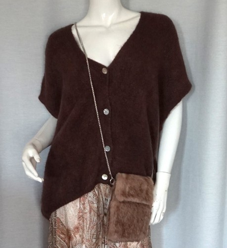 Strick weste mohair - weste, +
