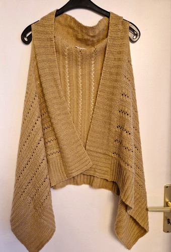 Strickweste yessica braun - strickweste,